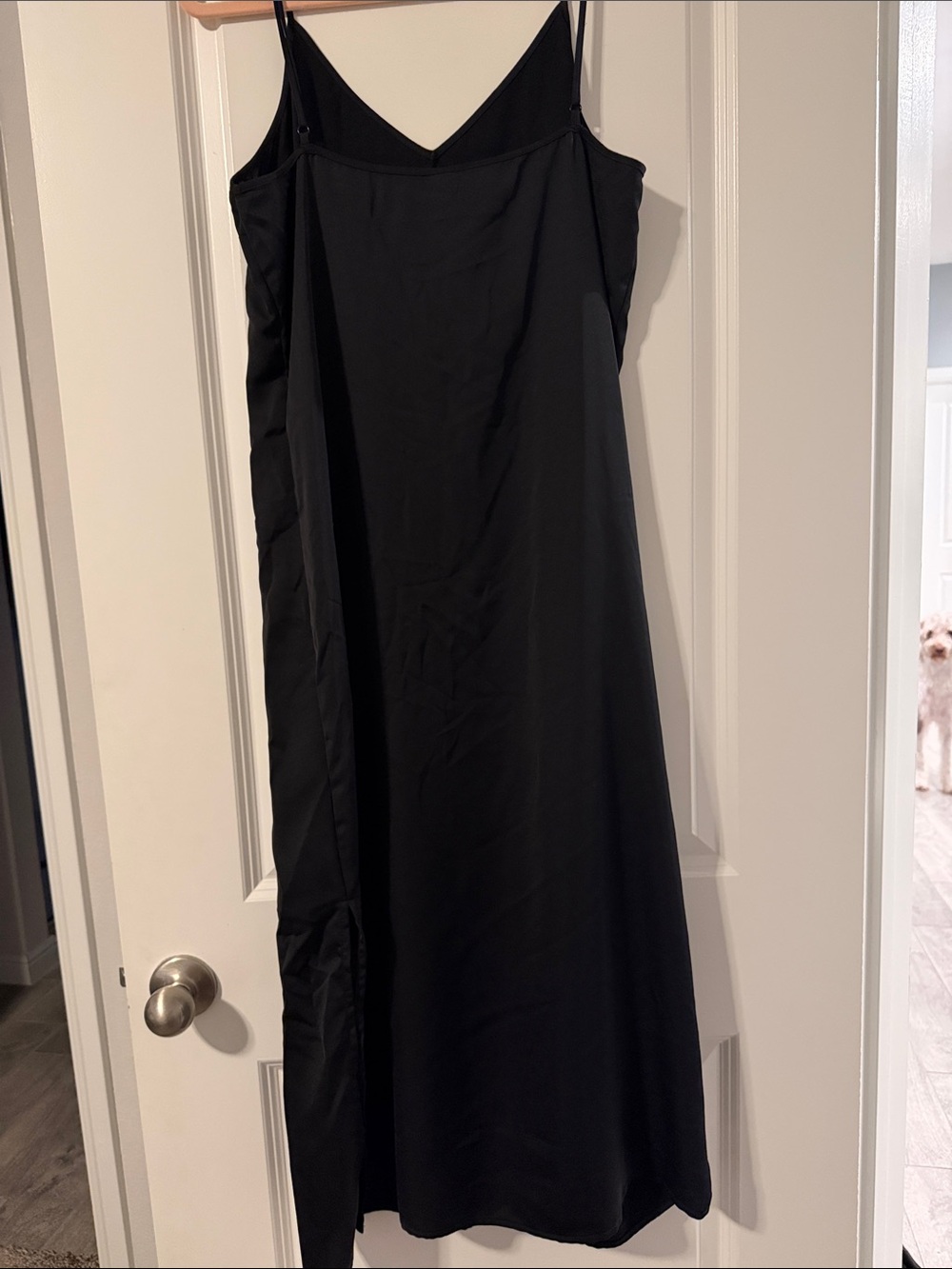 a new day Black Satin Slip Maxi Dress - Picture 5 of 6